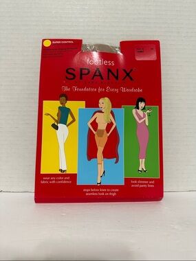 SPANX Footless Super Control Shapewear - Nude 1-Size C